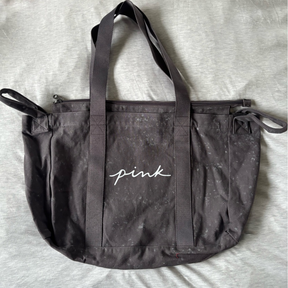PINK Victoria's Secret Black Duffel Bag